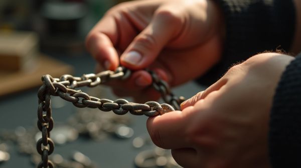 Croix pour homme : chaîne, maille et longueur, ce qu'il faut regarder